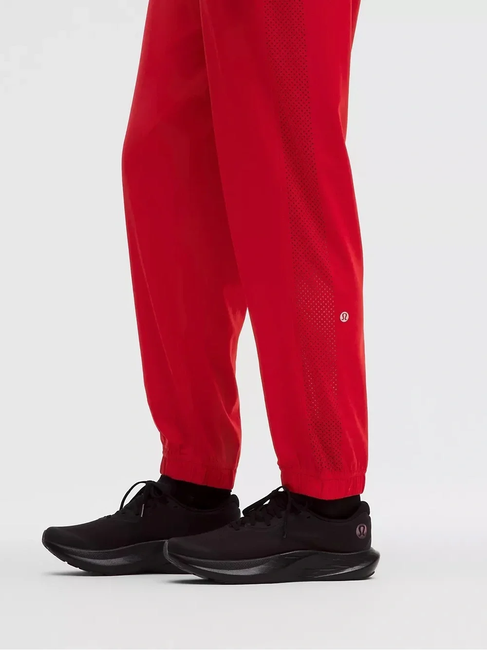 NWT Lululemon Adapted State MR Jogger Perf Stripe Oxford Red Size 10